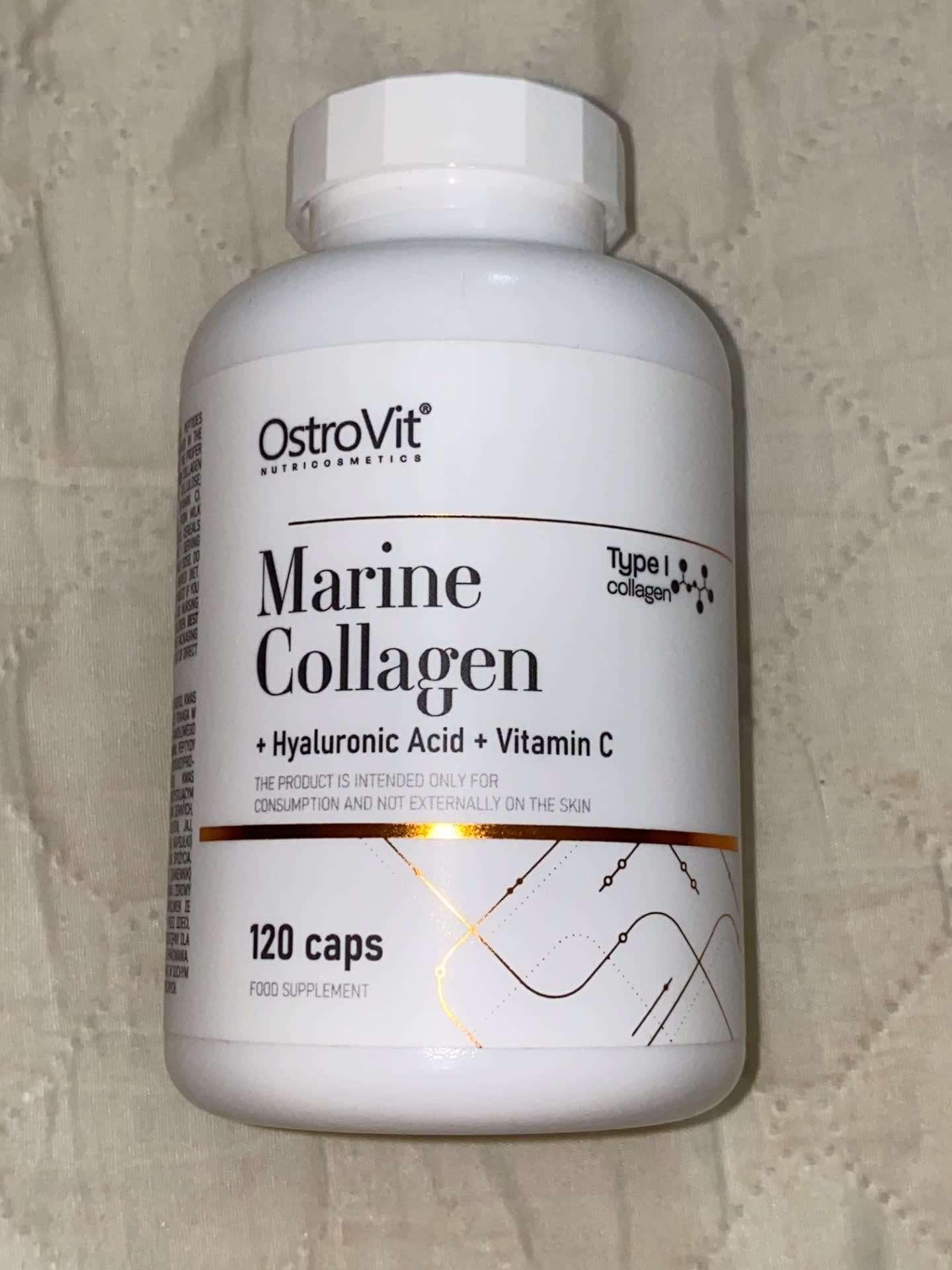 OstroVit Marine Collagen + Hyaluronic Acid + Vitamin C – 120 Capsules